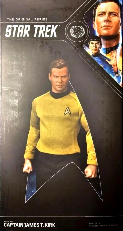 1:6 scale QMX Quantum Mechanix Star Trek Captain Kirk 12" Figure STR-0071T