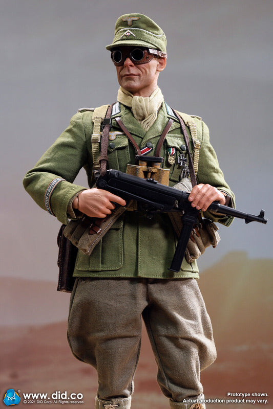 1:6 Scale DiD WWII German DAK Africa Corps Infantry Captain Wilhelm 12" Figure