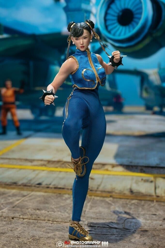 1:6 scale Star Man Female Fighter Li Blue Jumpsuit Version 12" Action Figure