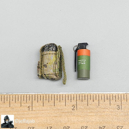 1:6 Easy & Simple Delta Force Chronology 2016 Flash Grenade w/ Multicam Pouch