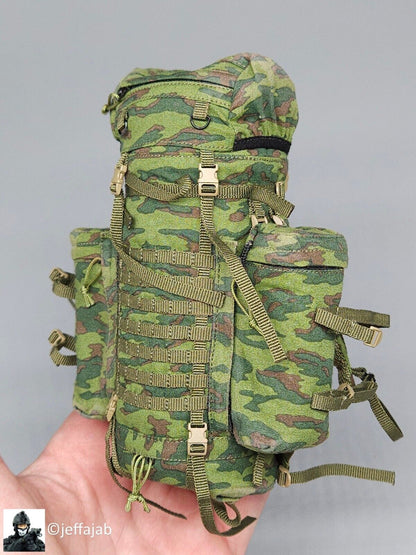 1:6 DamToys Russian Motorized Rifle Brigade Flora Camo Raid Backpack 12" Figures