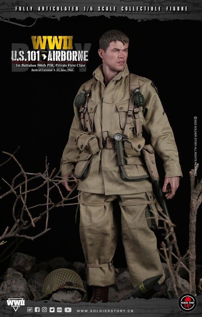 1:6 scale Soldier Story WWII US 101st Airborne Private Ryan Male Nude Hands