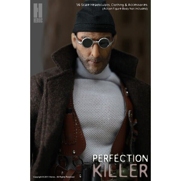 1:6 scale Heroic Leon the Professional Jean Reno Male Head Sculpt for 12" Figure