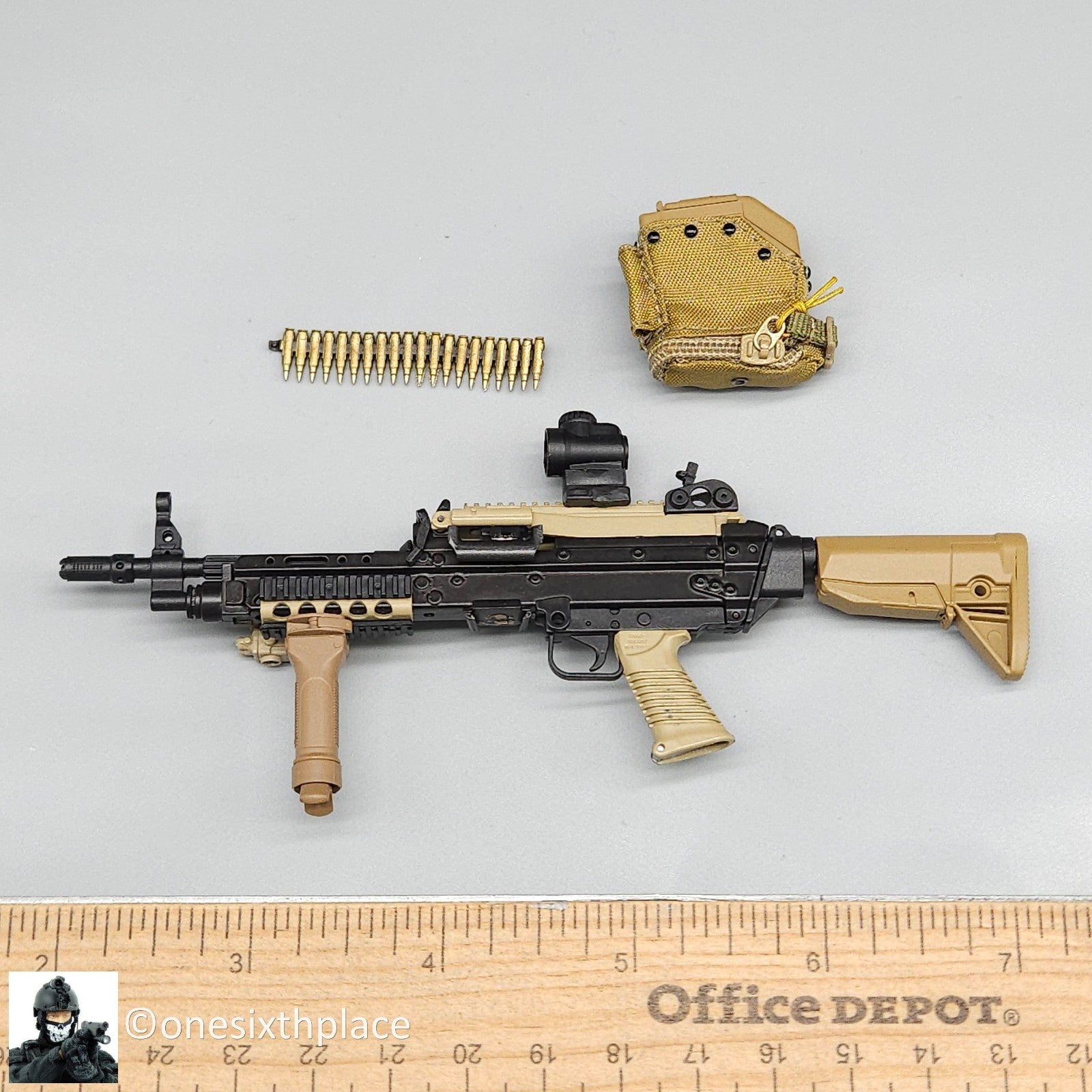 1:6 scale Easy & Simple SAD Low Profile SAW K Compact 5.56 Machine Gun