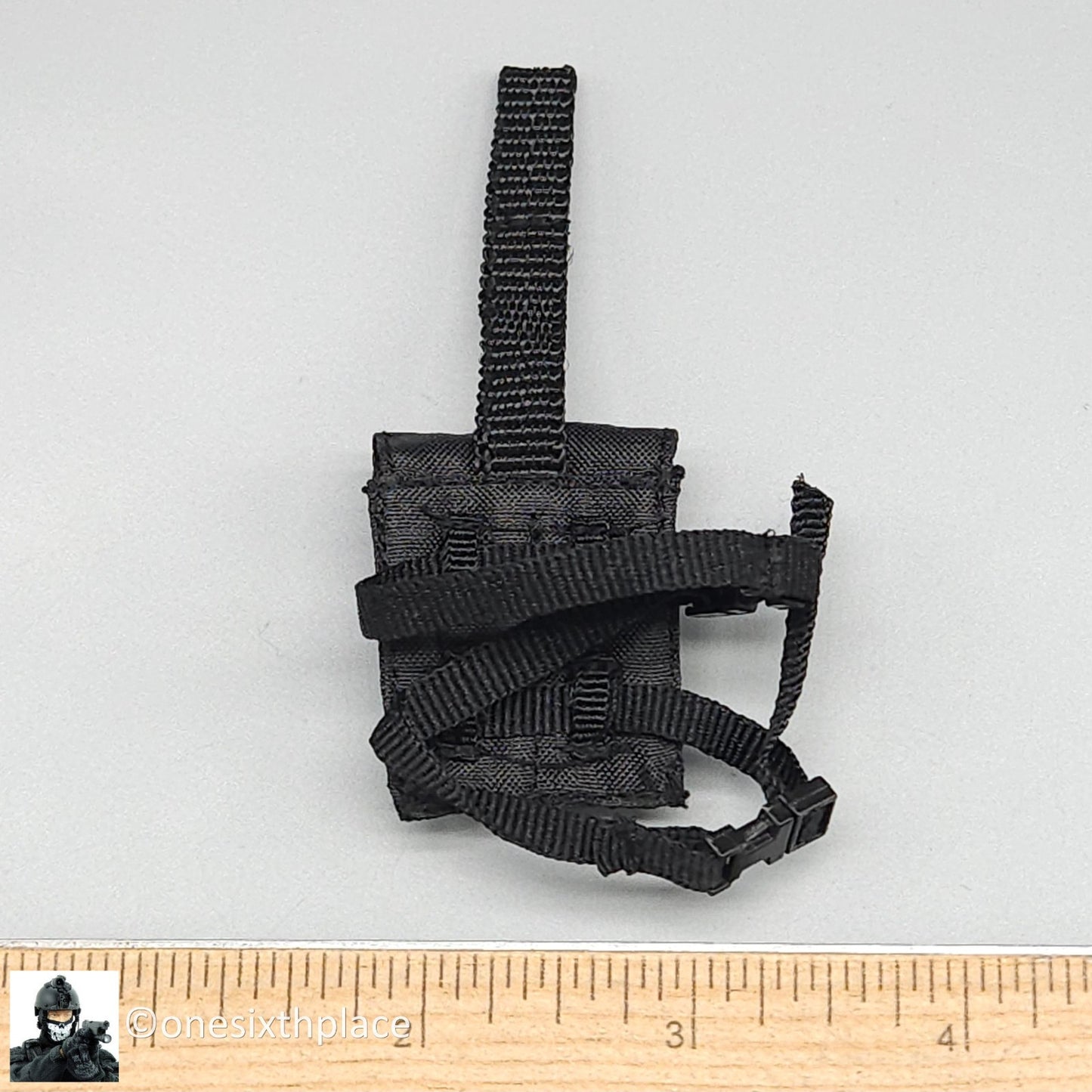 1:6 scale Soldier Story Black Drop Leg Ammo Pouch for 12" Figures