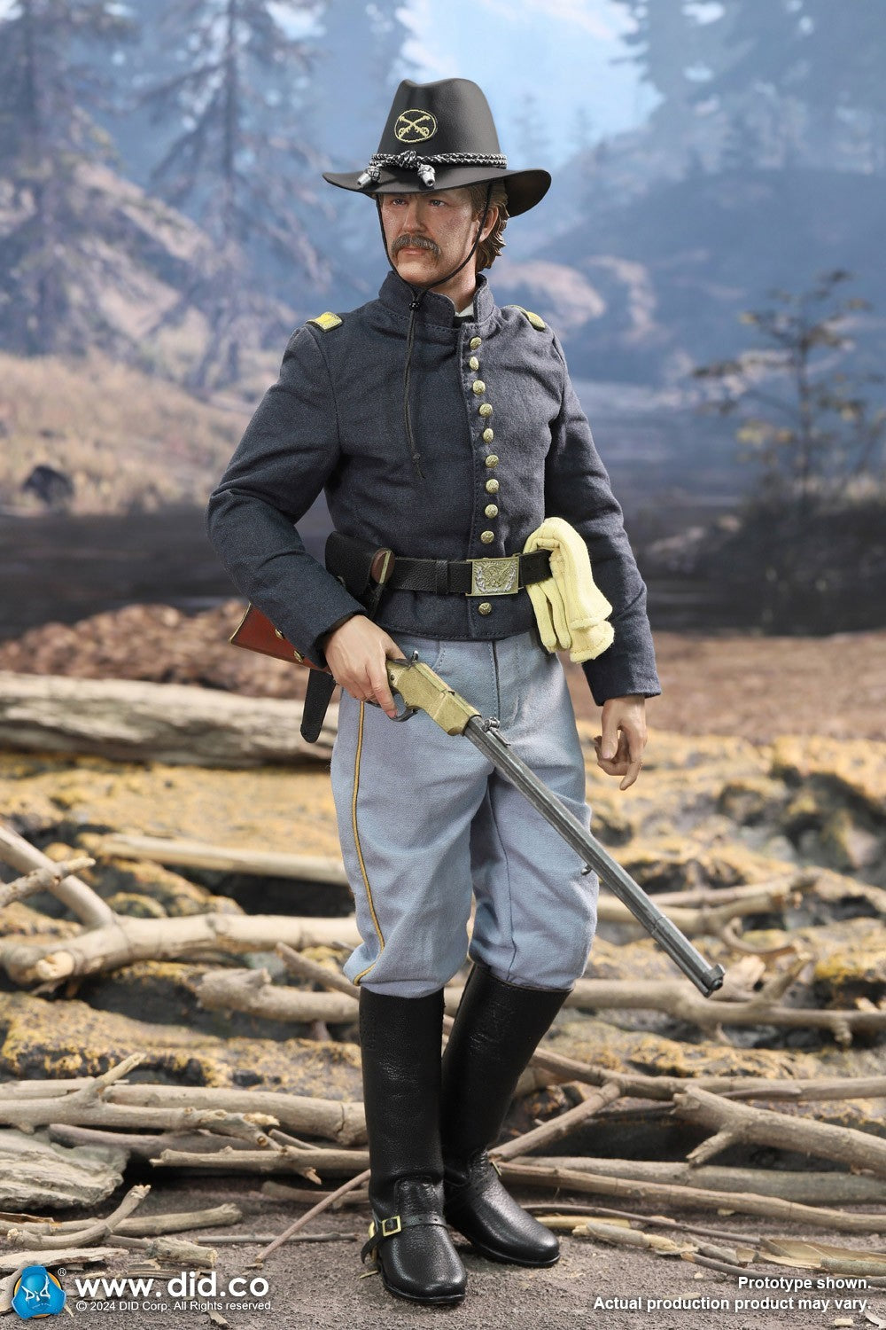 1:6 Scale DiD US Civil War Union Army Lieutenant John Dunbar 12" Figure NS80175