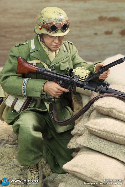 1:6 Scale DiD WWII German DAK Africa Corps MG34 Gunner Bialas 12" Figure