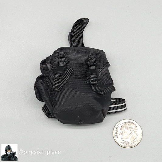 1:6 scale Soldier Story Black Gas Mask Pouch for 12" Figures