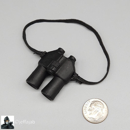 1:6 Ultimate Soldier Basic Black Binoculars for 12" Figures WWII Vietnam Modern