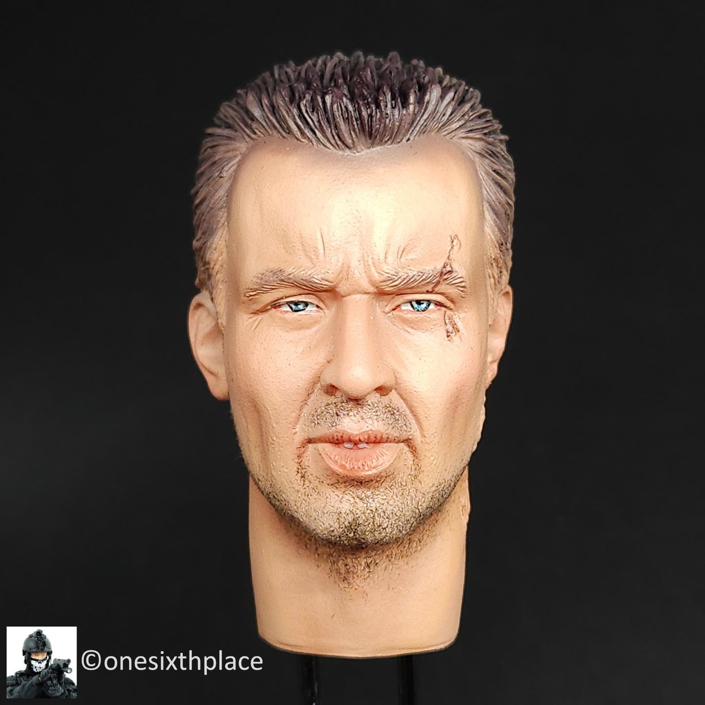1:6 scale DiD Accessories Set Scarred Male Head Sculpt for 12" Figures