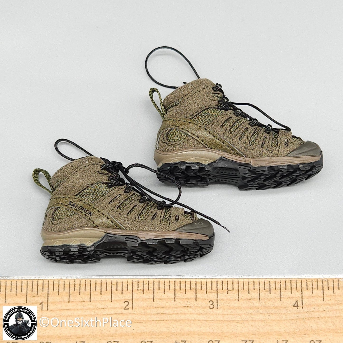 1:6 scale General's Armoury Bravo 7-1 Kill or Capture Salomon GTX Boots for Pegs