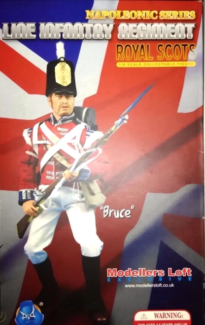 1:6 DiD British Bruce, Royal Scots, Line Infantry Regiment Male Head Sculpt