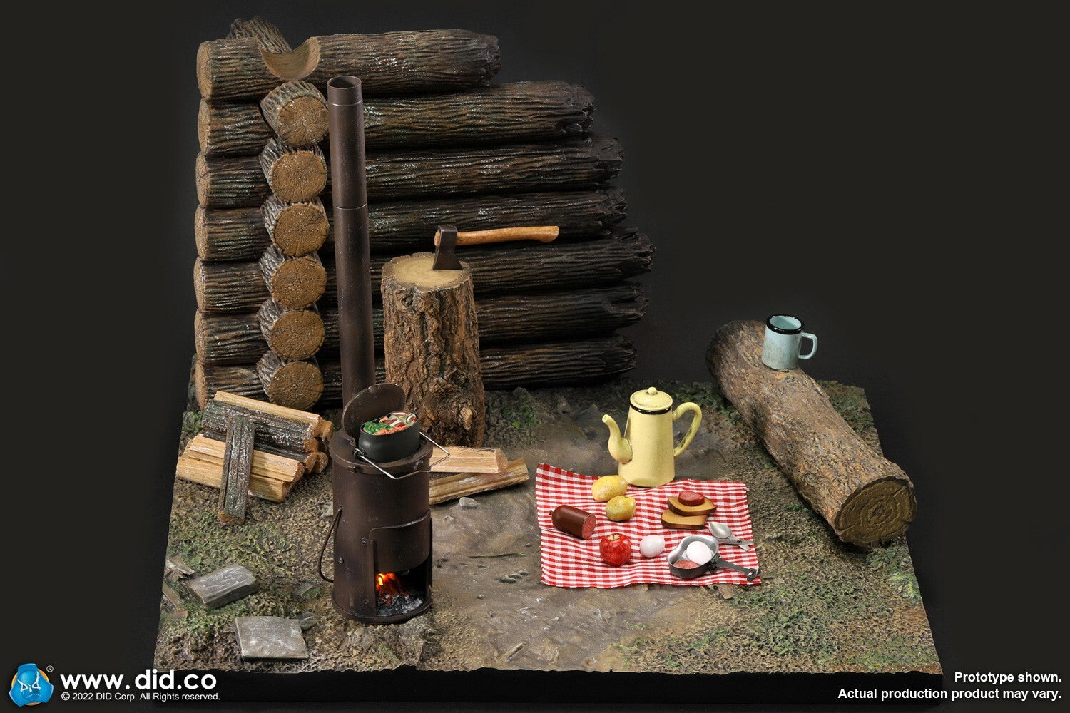 1:6 Scale DiD WWII German Stove Diorama Set for 12" Action Figures E60067