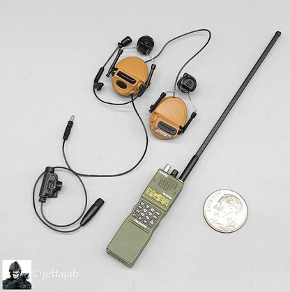 1:6 Easy & Simple CBRN Assault Team Radio w/ FAST Helmet Headset for 12" Figures