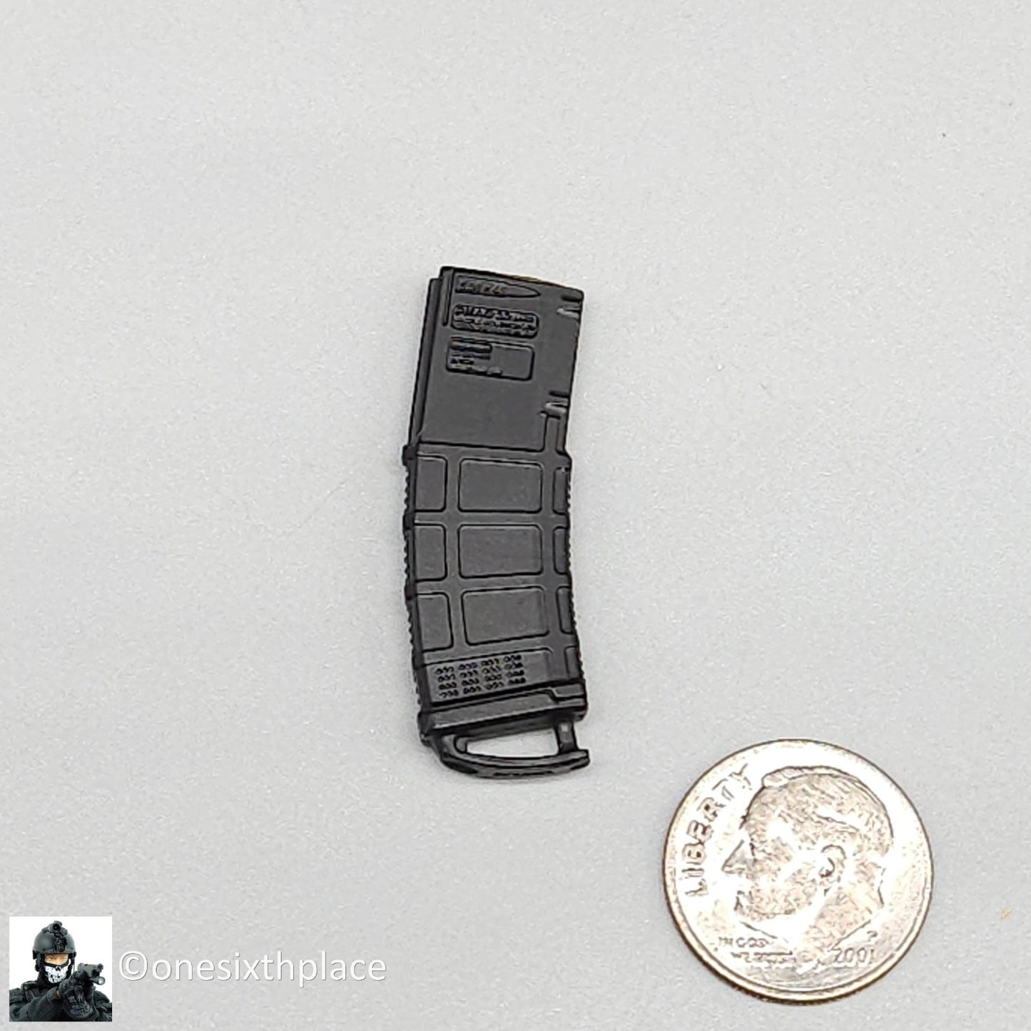 1:6 Easy & Simple PMC PMAG 30rd Rifle Ammo Mag w/ Ranger Plate for 12" Figures
