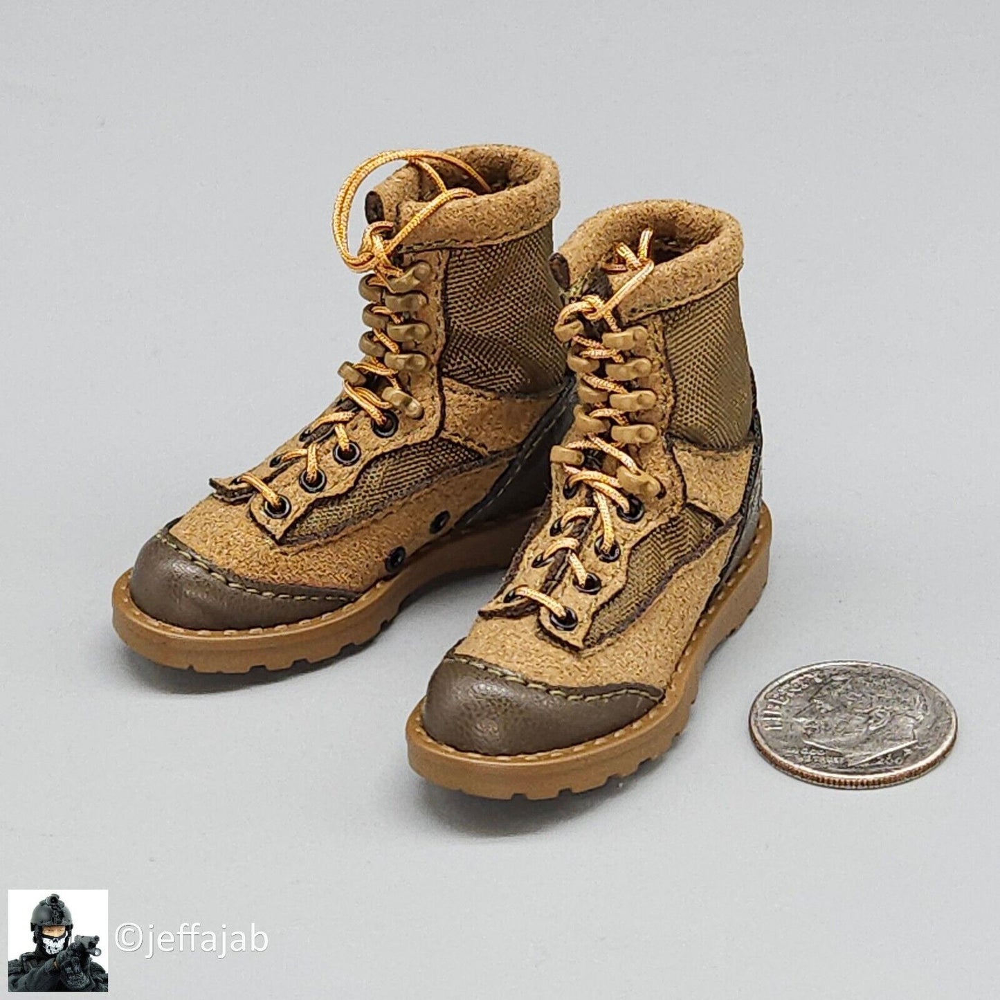 1:6 scale Easy & Simple USMC 26th MEU RAT Boots (Peg Type) for 12" Figures