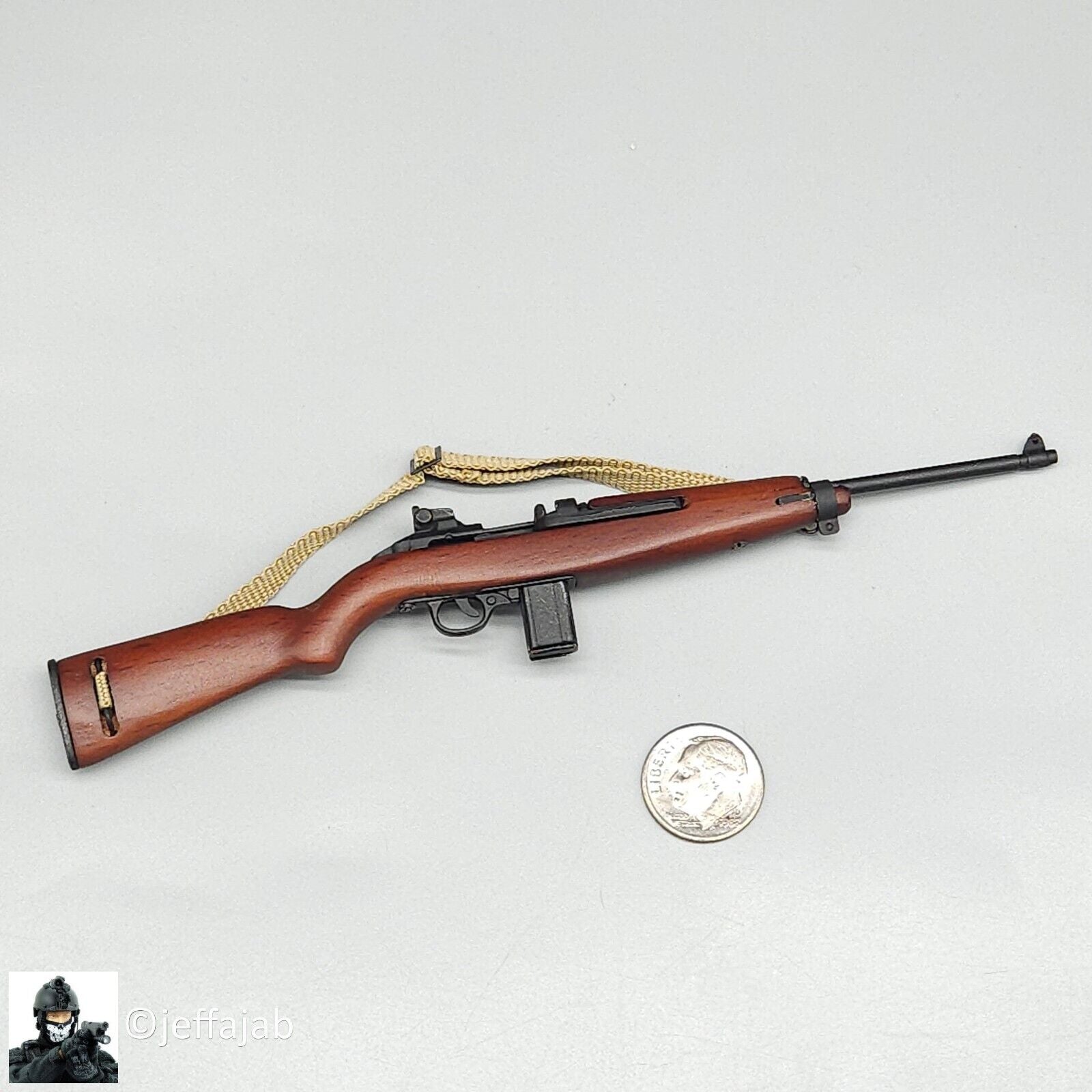 1:6 scale DiD WWII Sergeant Horvath M1 Carbine (Wood & Metal) for 12" Figures