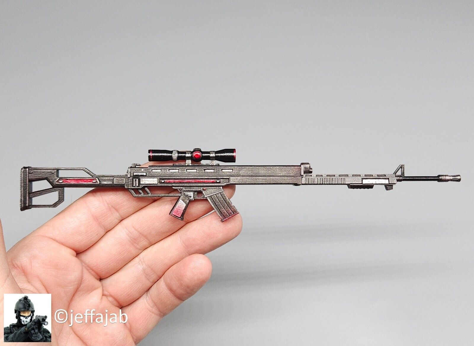 1:6 scale Create Models Female Sniper Girl Lan Sniper Rifle for 12" Figures