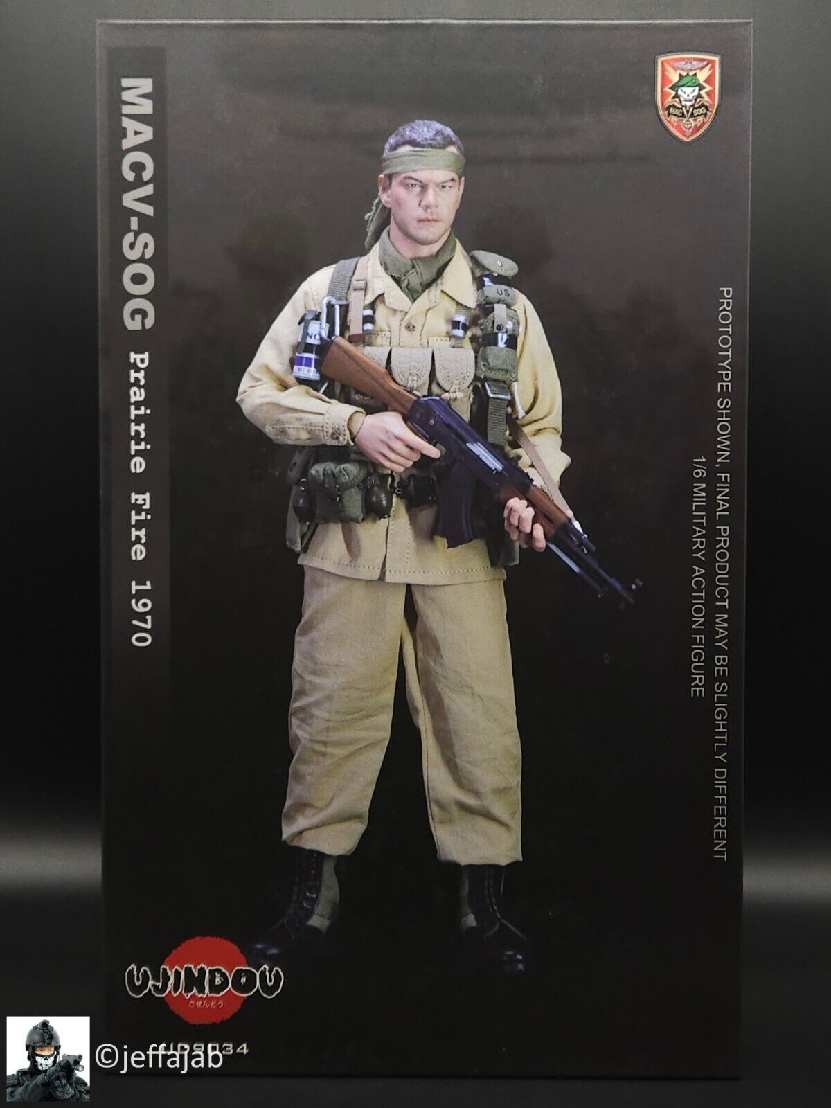 1:6 Ujindou Vietnam MACV-SOG Prairie Fire 1970 12" Action Figure UD9034