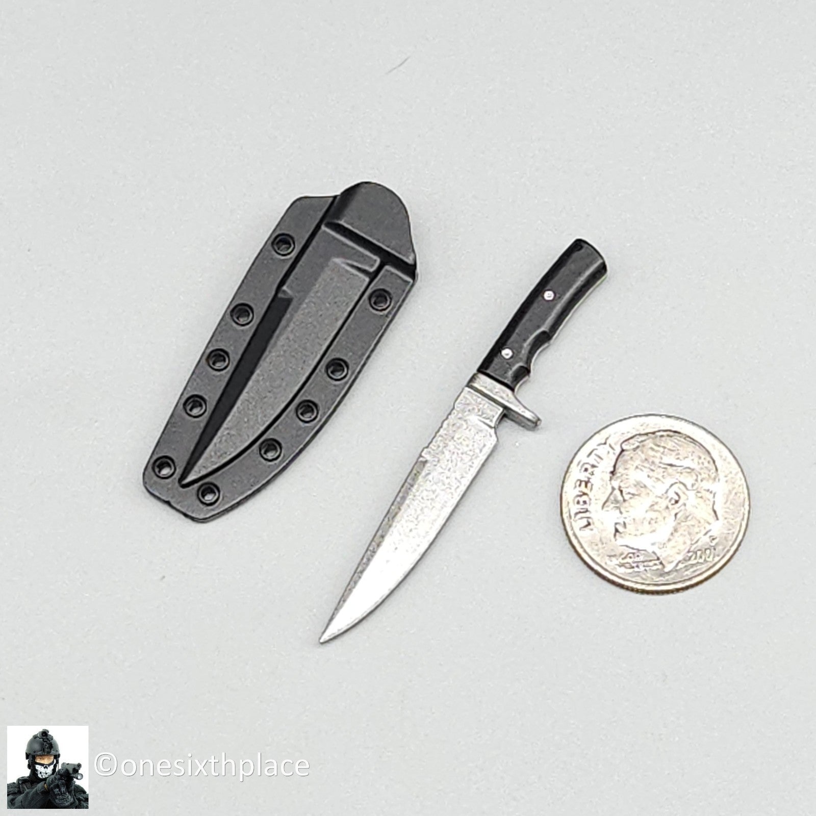 1:6 Easy & Simple Coalition Forces Sniper Knife w/ Sheath for 12" Figure 26065SC