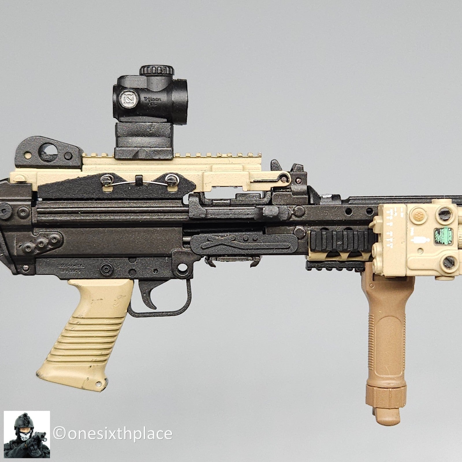 1:6 scale Easy & Simple SAD Low Profile SAW K Compact 5.56 Machine Gun