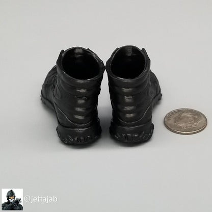 1:6 Very Hot Toys CQB Black Tactical Boots for 12" Figures VHT CIA PMC