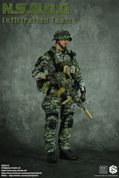 1:6 Easy & Simple NSWDG Infiltration Team Ver A Chest Rig w/ Pouches  12" Figure