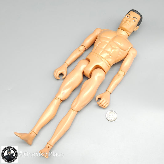 1:6 scale Hasbro GI Joe 1996 Male Nude Body w/ Black Flattop Hair 12" Figure