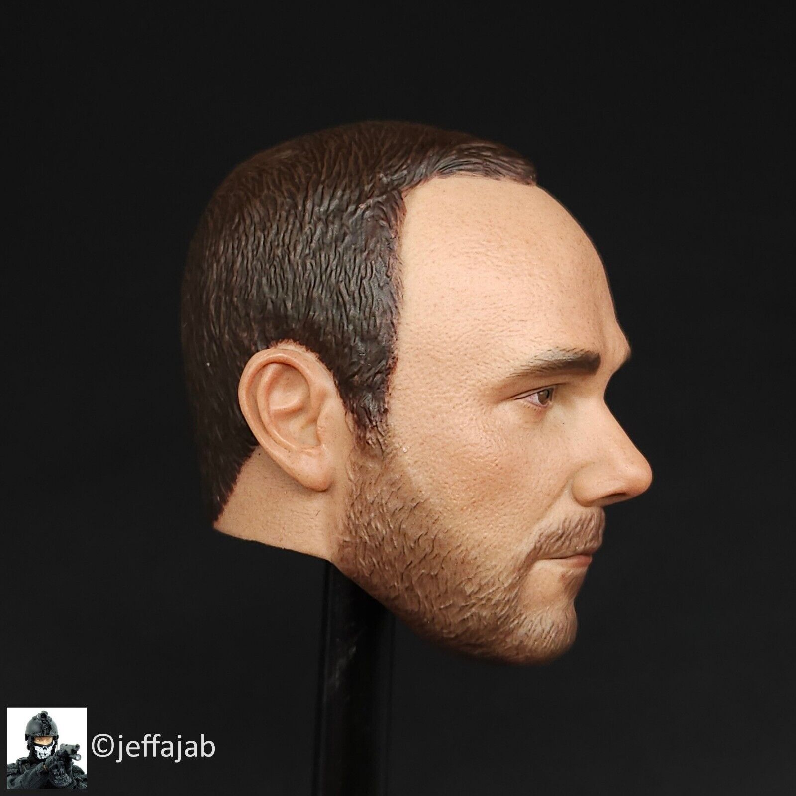 1:6 Easy & Simple HRT Team Leader Male Head Sculpt for 12" Figures