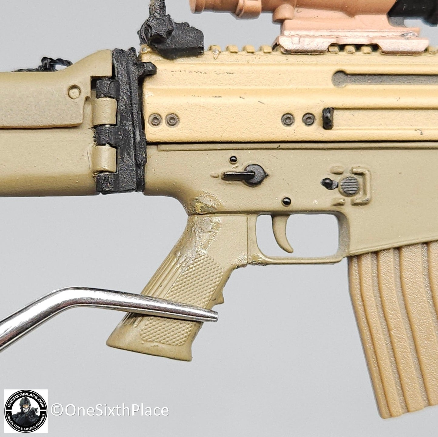 1:6 scale ACE SEAL Team 10 SCAR-L Rifle w/ Mags for 12" Figures