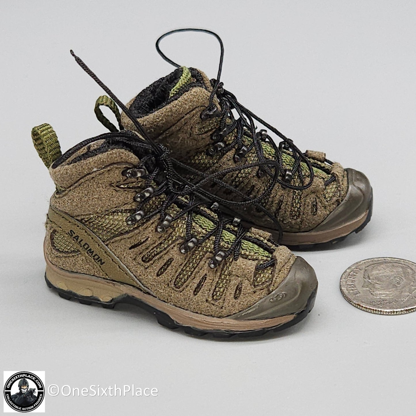 1:6 scale General's Armoury Bravo 7-1 Kill or Capture Salomon GTX Boots for Pegs