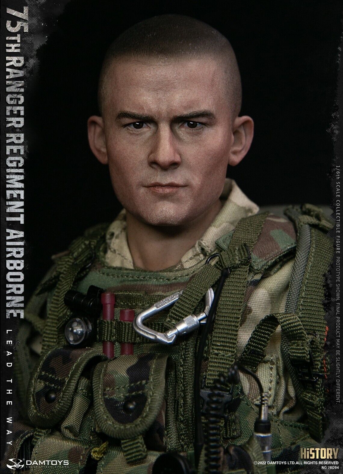 1:6 scale DamToys 75th Ranger Regiment Airborne 12" Figure 78094