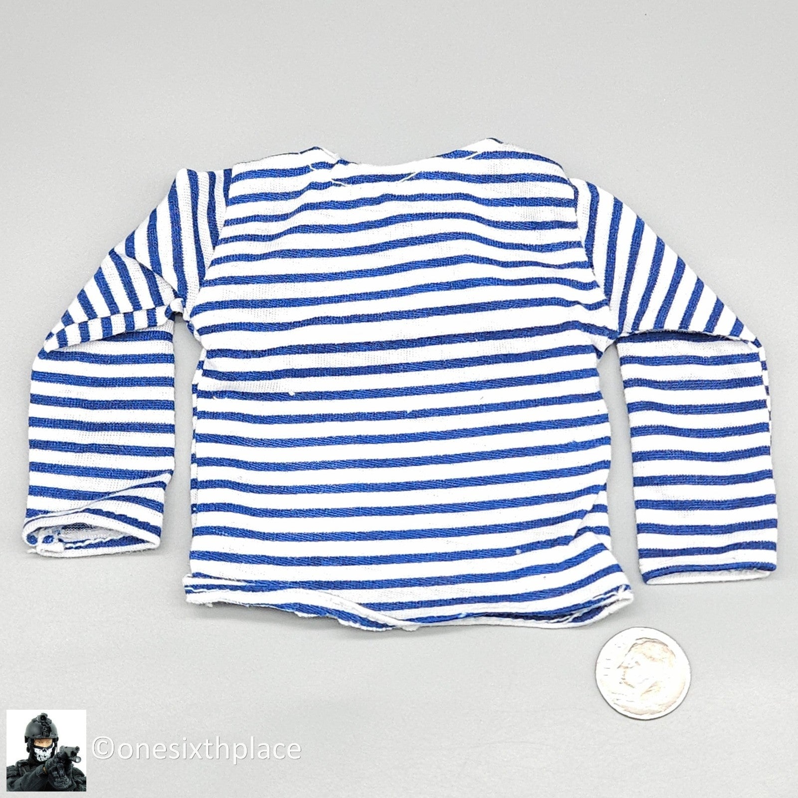 1:6 Ultimate Soldier Russian Spetsnaz Telnyashka Blue Stripped Shirt 12" Figures