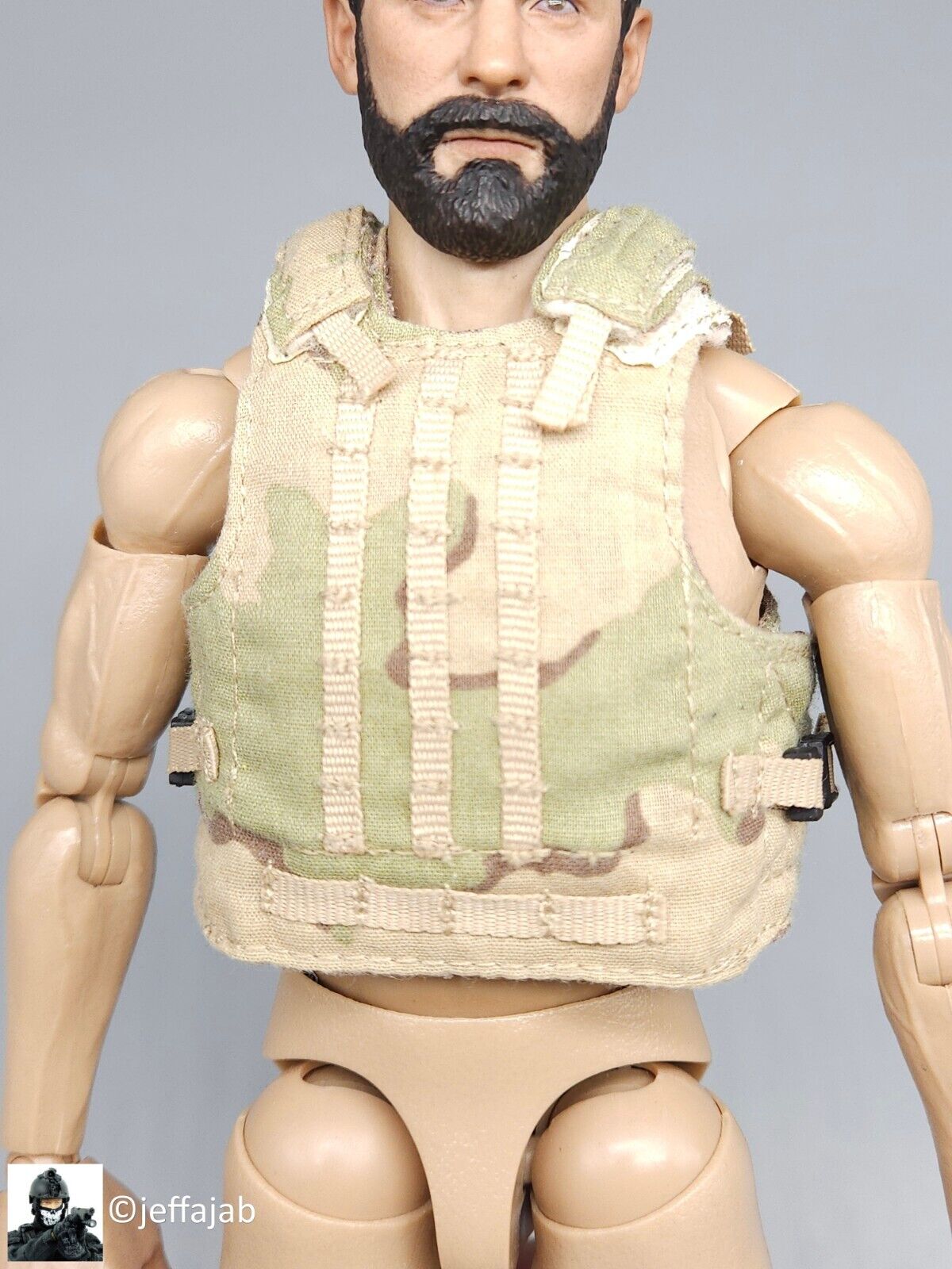 1:6 scale BBI Desert Camo SPEAR Body Armor Vest for 12" Figures SEAL ARMY USMC