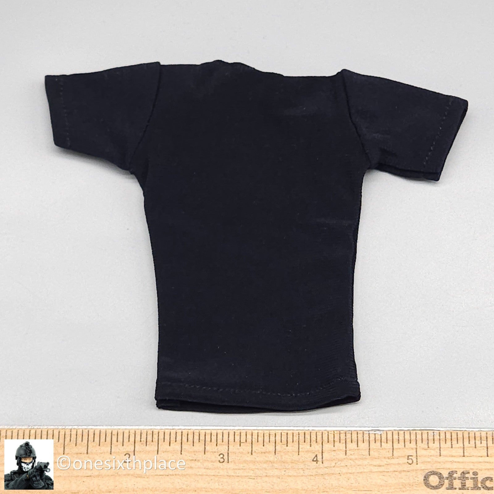 1:6 scale Triad Toys Mens Dark Blue T-Shirt for 12" Figures
