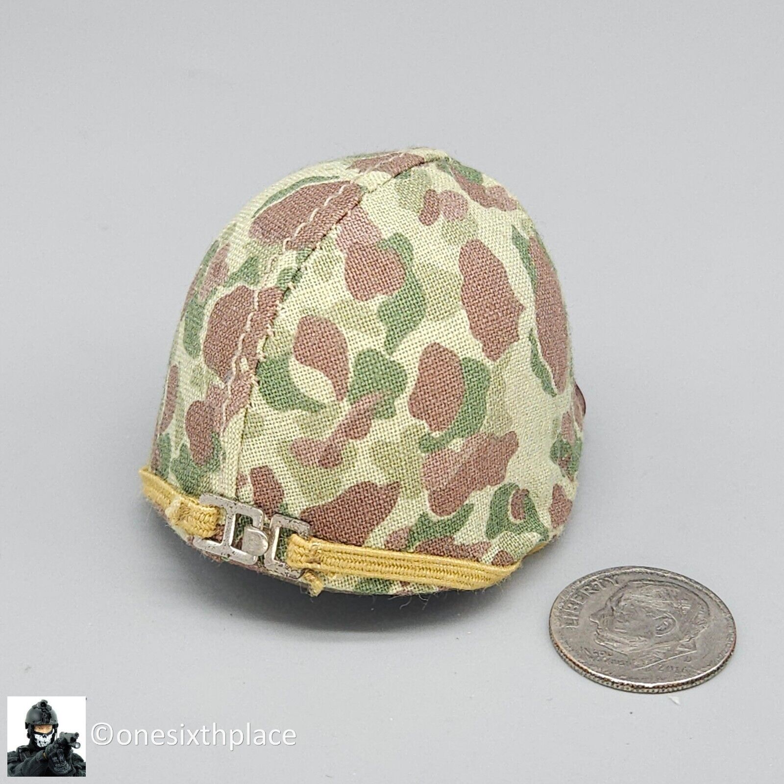 1:6 Dragon WWII USMC Helmet w/ Jungle Camo Cover for 12" Figures