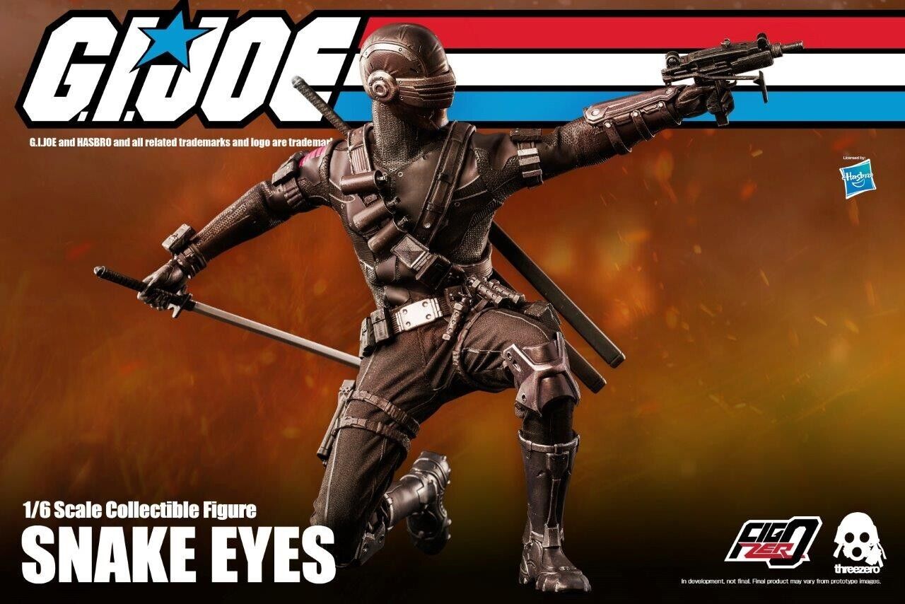 1:6 scale 3A ThreeZero GI Joe Snake Eyes 12" Figure 3A-3Z0215 ThreeA