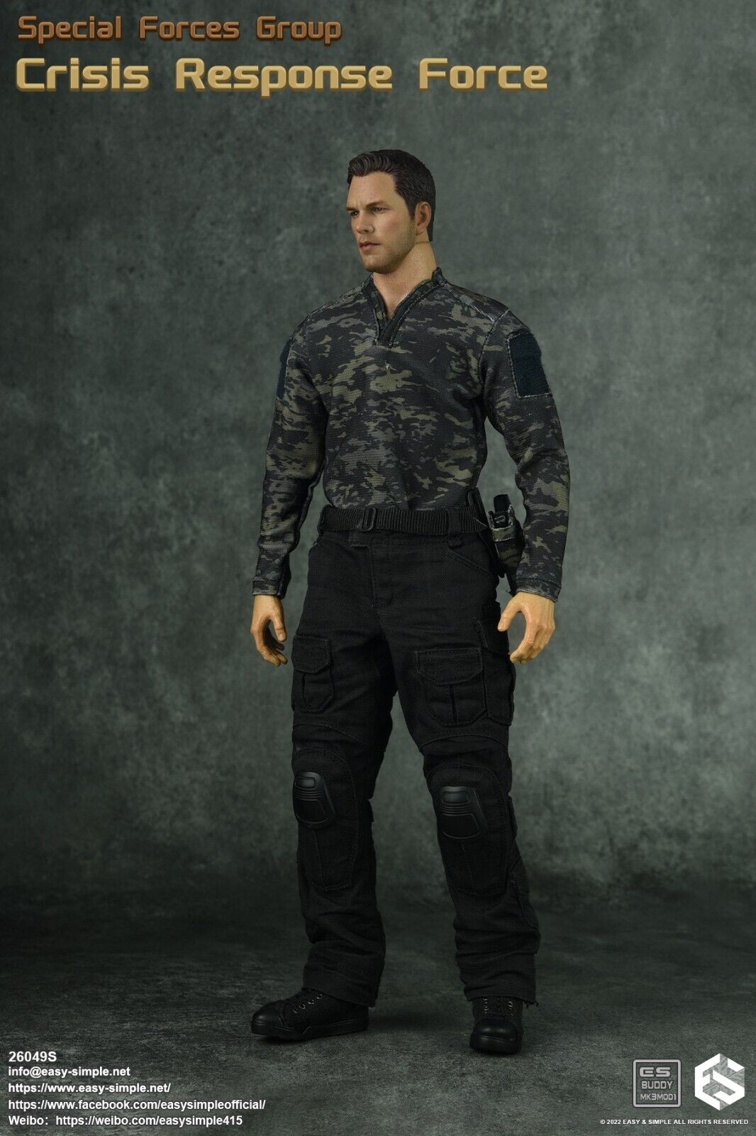 1:6 Easy & Simple Special Forces Group Crisis Response Force MCB Combat Shirt