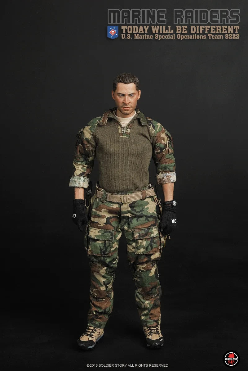 1:6 scale Soldier Story Marine Raiders Male Head Sculpt for 12" Figures
