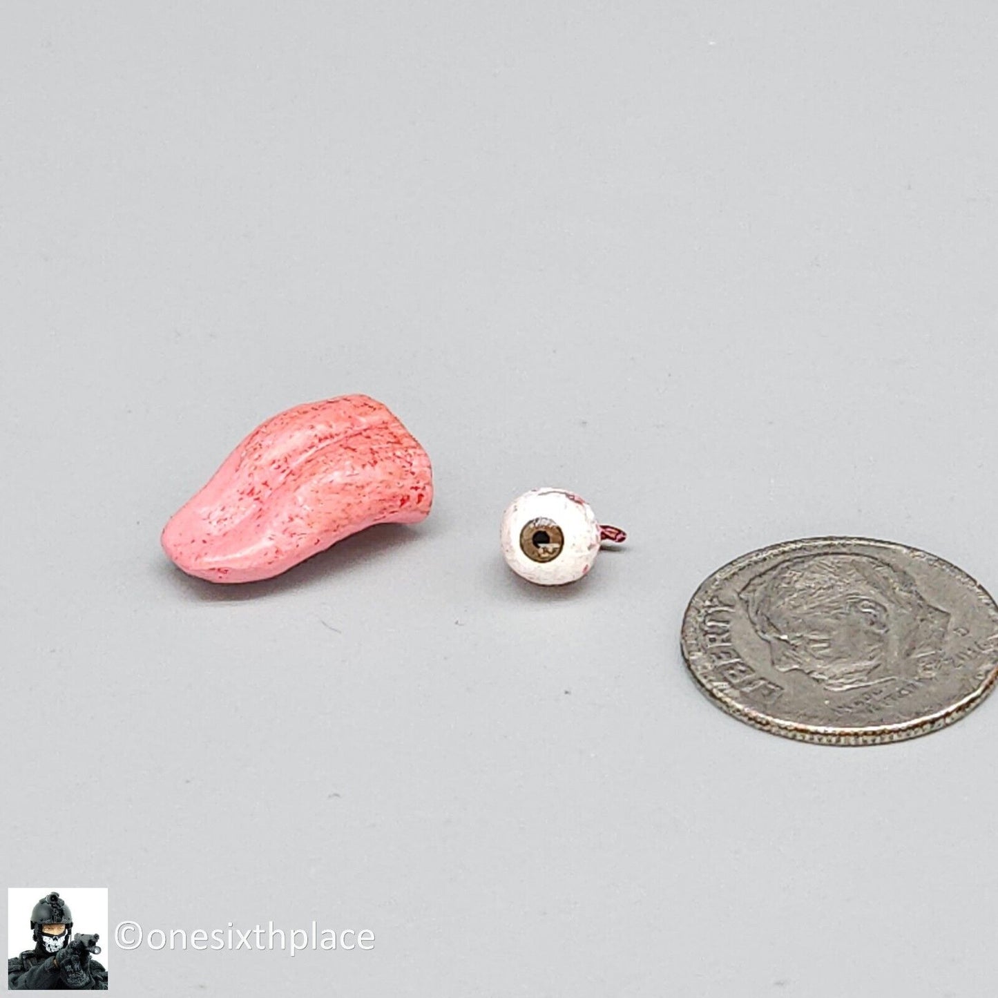 1:6 scale DamToys Gangster's Kingdom Diamond Angelo Severed Eye & Tongue Parts