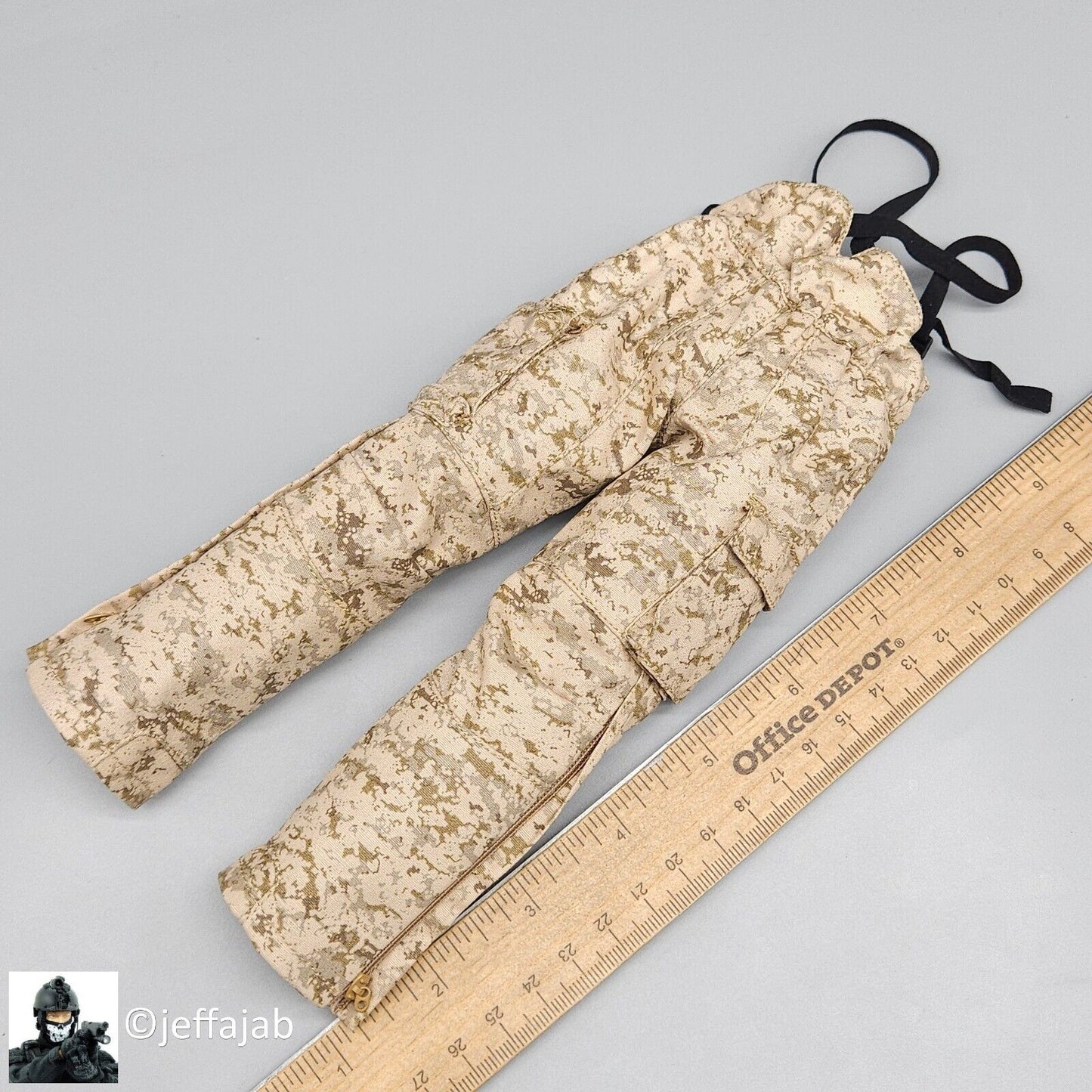 1:6 Easy & Simple Recce Element AOR1 Camo Winter Combat Pants for 12" Figures