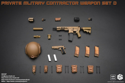 1:6 Easy & Simple Private Military Contractor Weapon Set D Ver. F for 12" Figure