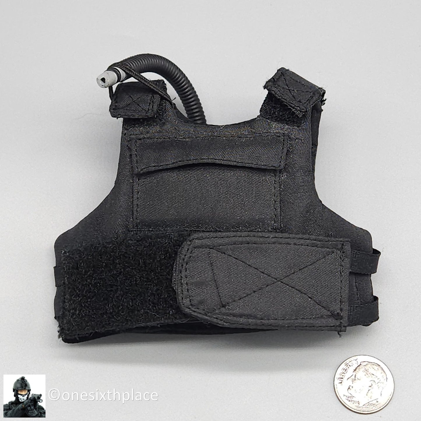 1:6 scale BBI SEAL Team 8 Shark Black Body Armor Vest for 12" Figures