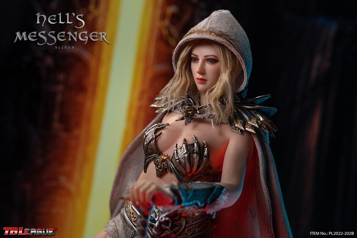 1:6 TBLeague PL2022-202B Hell’s Messenger Silver Display Stand for 12" Figures