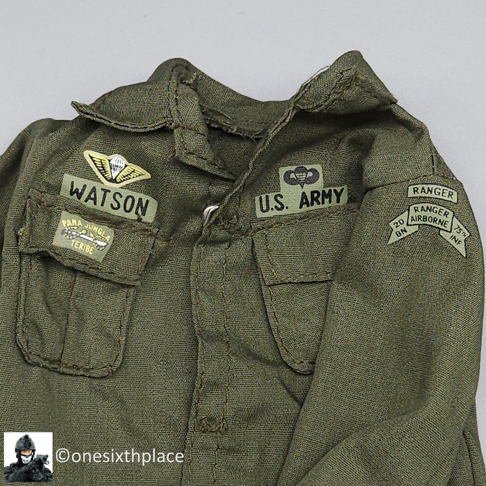 1:6 Ultimate Soldier US Army Ranger Recon Uniform w/ Patches for 12" Figures