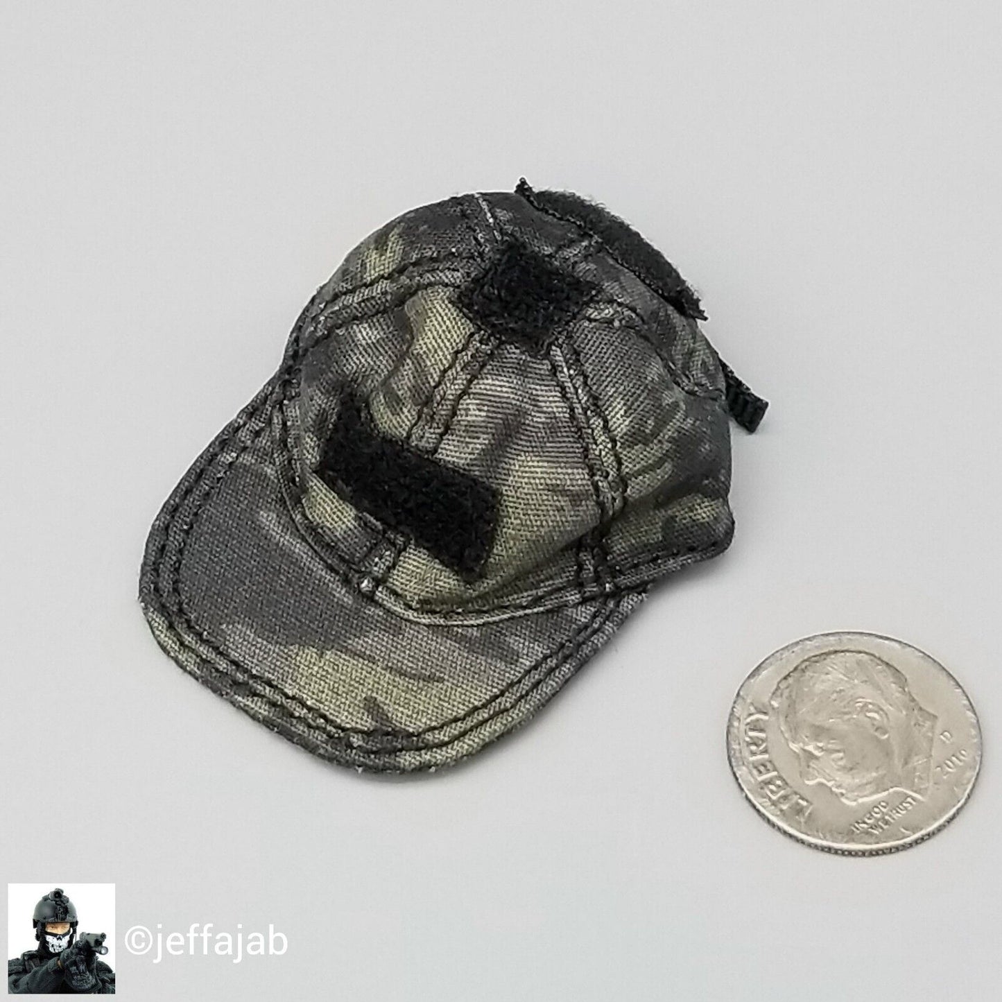 1:6 Easy & Simple Combat Control Team G3 Black Multicam Hat Cap for 12" Figure