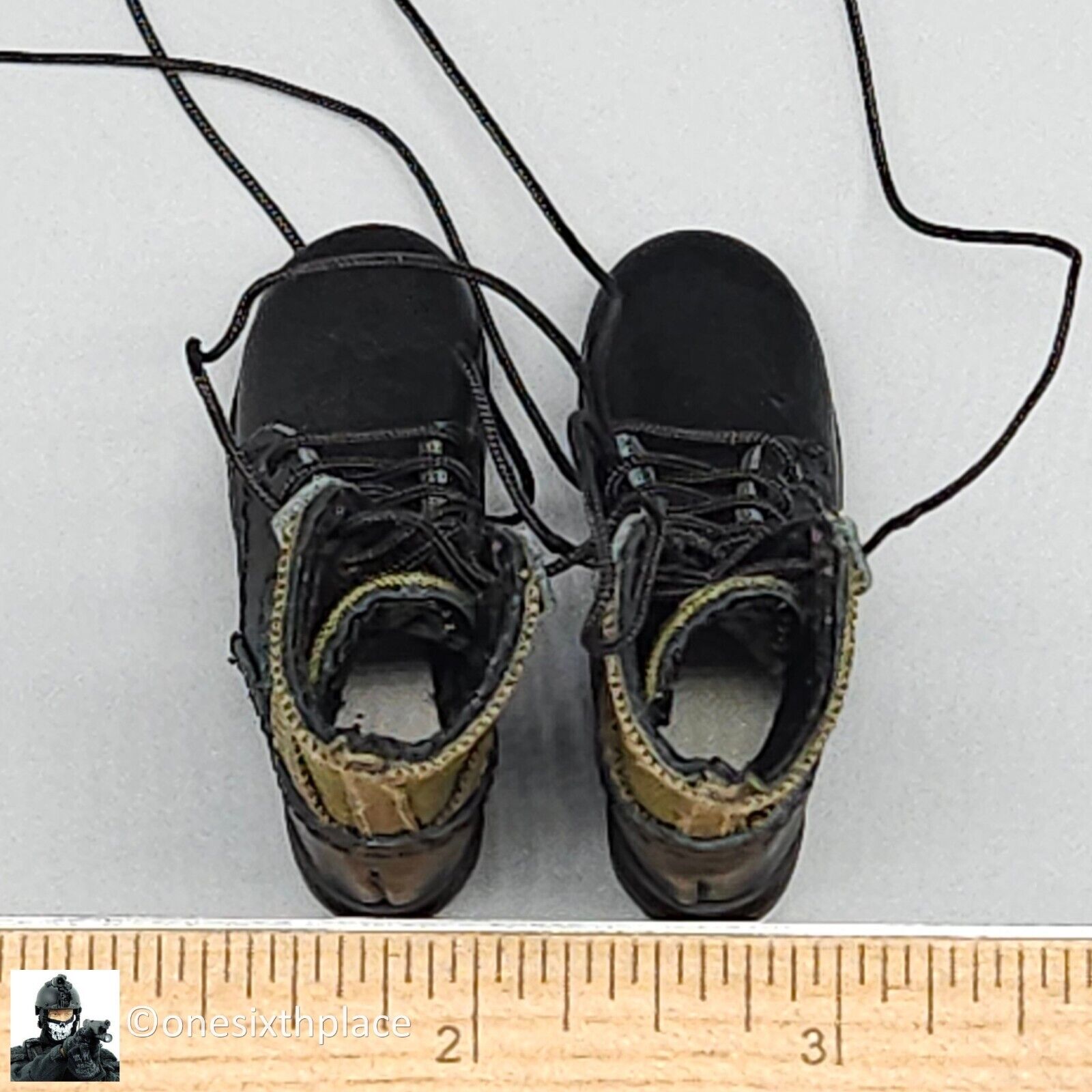 1:6 QO Toys Vietnam US Army Corpsman Jungle Boots (Feet Type) for 12" Figures