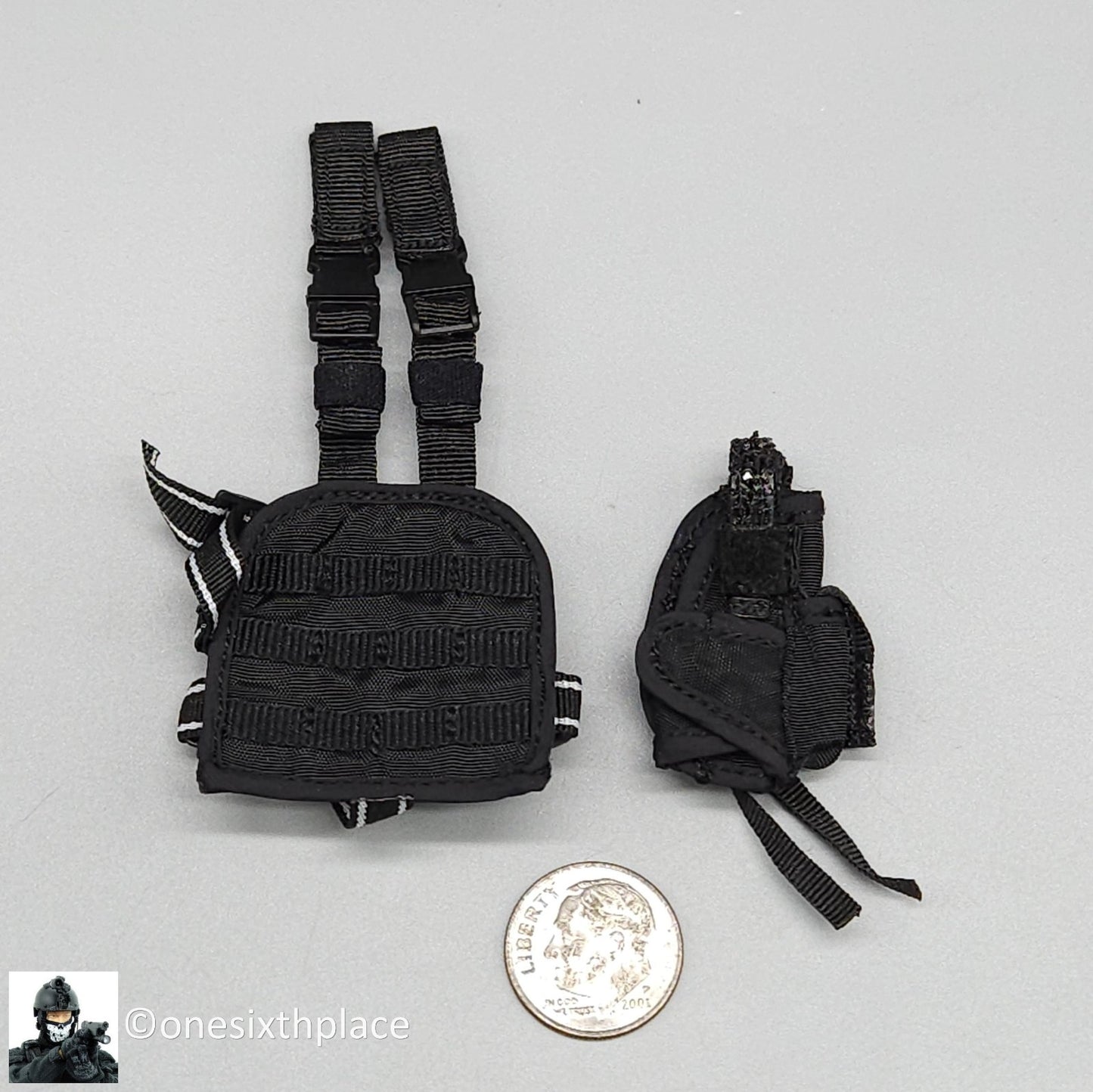 1:6 Soldier Story The Division 2 Agent Brian Black Pistol Holster w/ Leg Panel