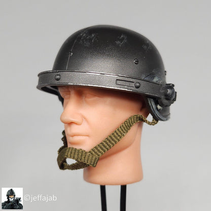 1:6 BBI LAPD SWAT Mendez Black PASGT Helmet for 12" Figures Police