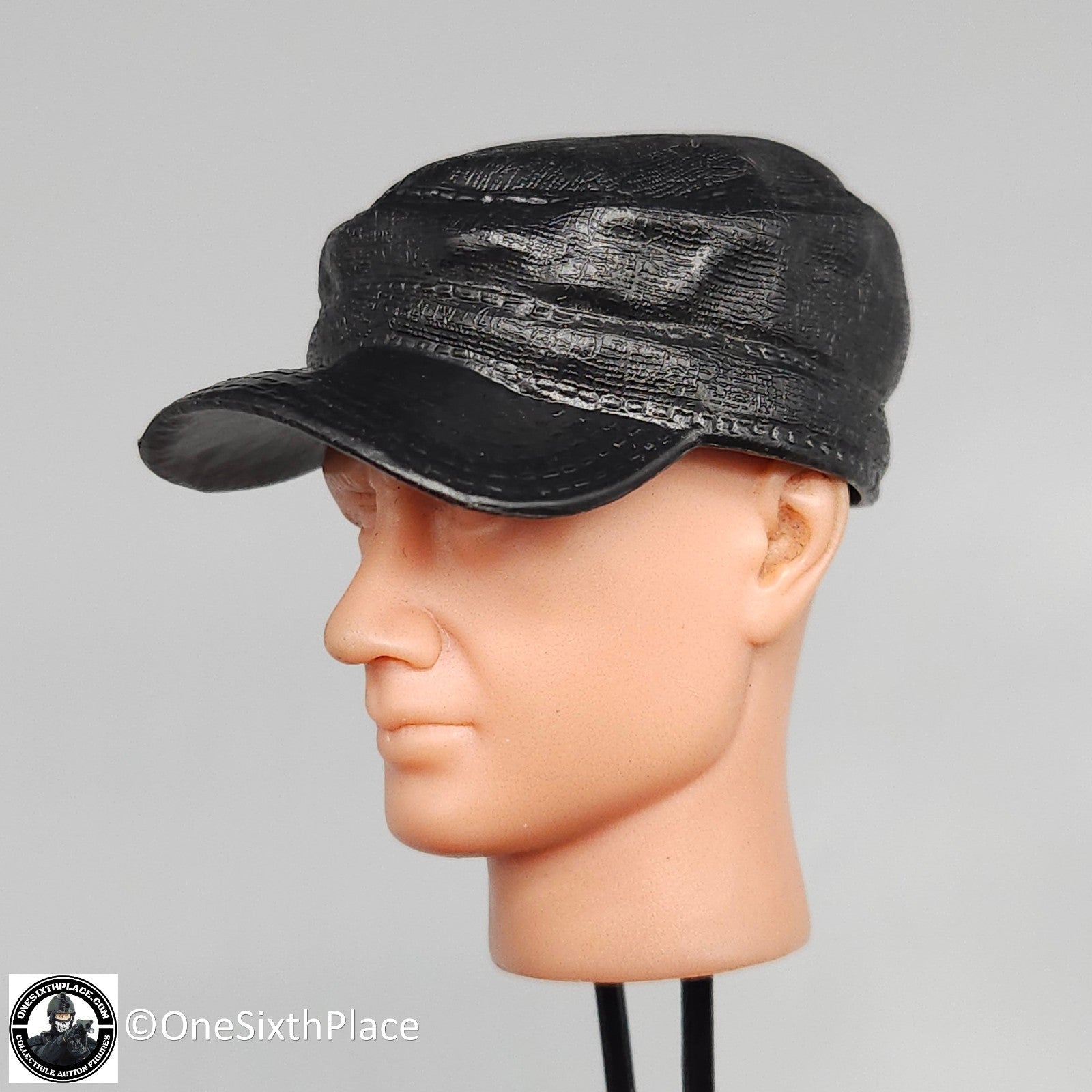 1:6 scale Hasbro GI Joe Molded Black Cap Hat for 12" Figures Ranger PMC